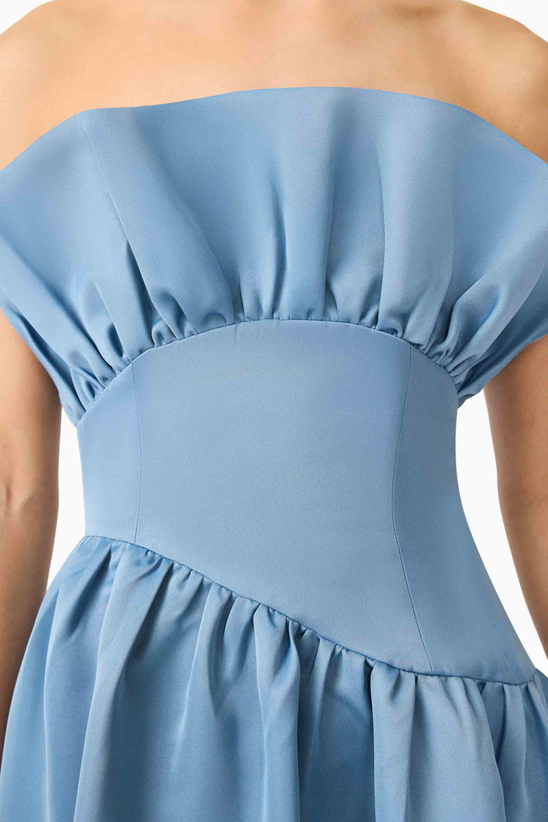 Laurel Sleeveless Maxi Dress in Steel Blue | A-Line Silhouette Elliatt Laurel Sleeveless Maxi Dress in Steel Blue | A-Line Silhouette Elliatt