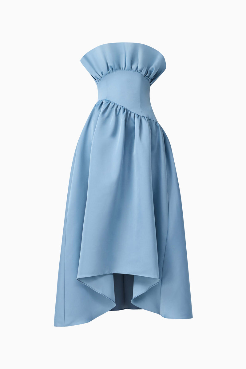 Laurel Sleeveless Maxi Dress in Steel Blue ghost shot 