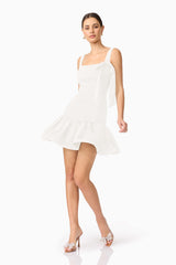 Dandelione Mini Dress in White