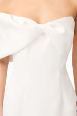 Dandelione Strapless Gown in White