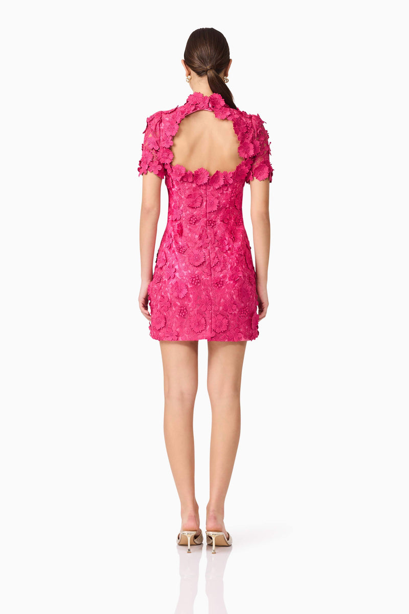 Claudia Short Sleeve Mini Dress In Pink Elliatt Claudia Short Sleeve Mini Dress In Pink Elliatt