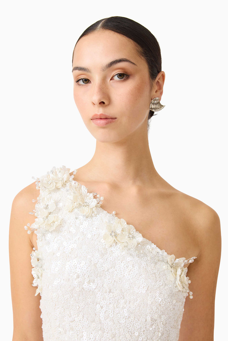 alessia one shoulder dress Significant Other Alessia One Shoulder Midi Dress