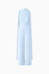 Anaya Wide Leg Jumpsuit in Blue Ghost shot