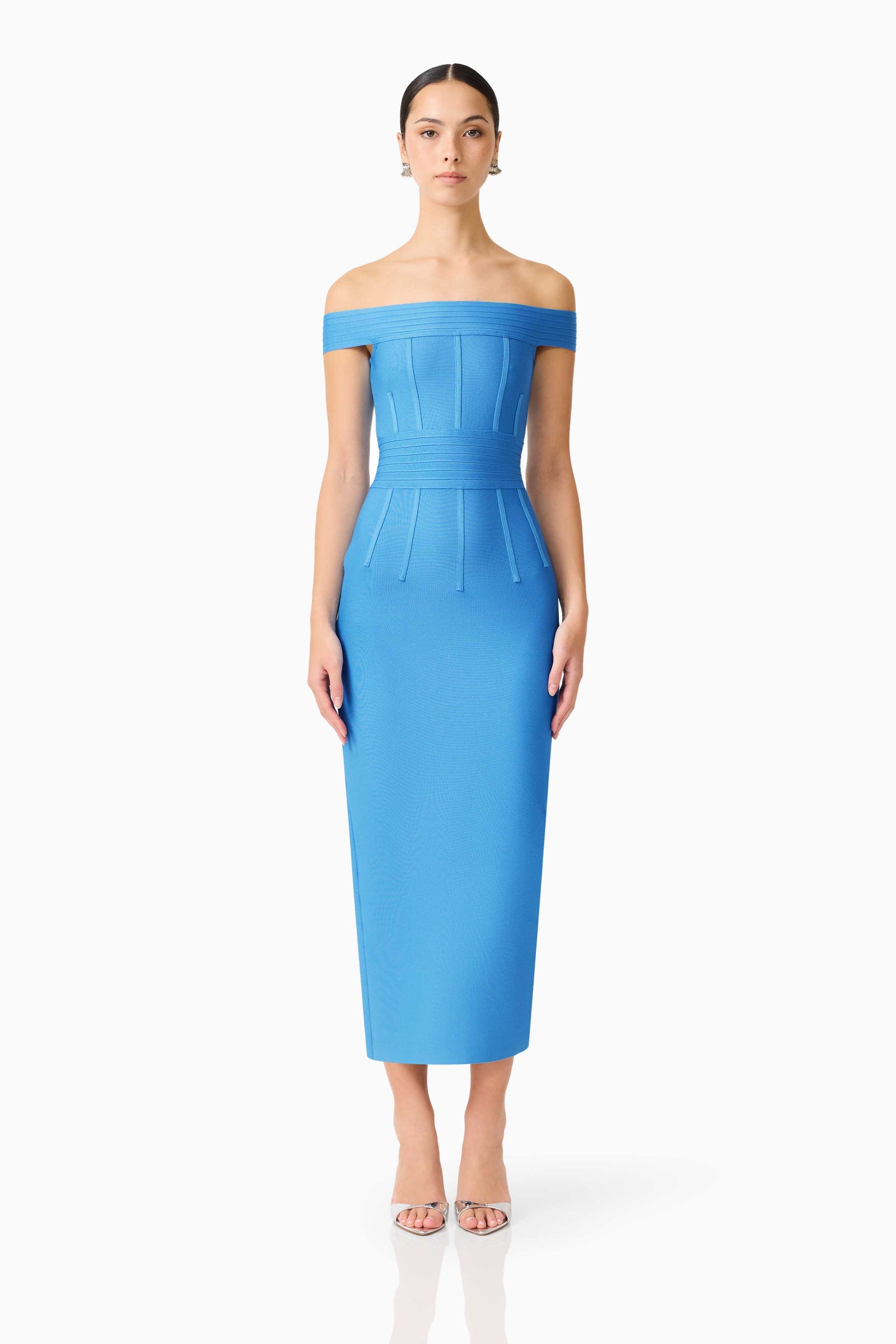elliatt times dress blue Elena Strapless Gown - - S Leaf Embroidered A-line Illusion Deena Size:38/R The soft blue tone