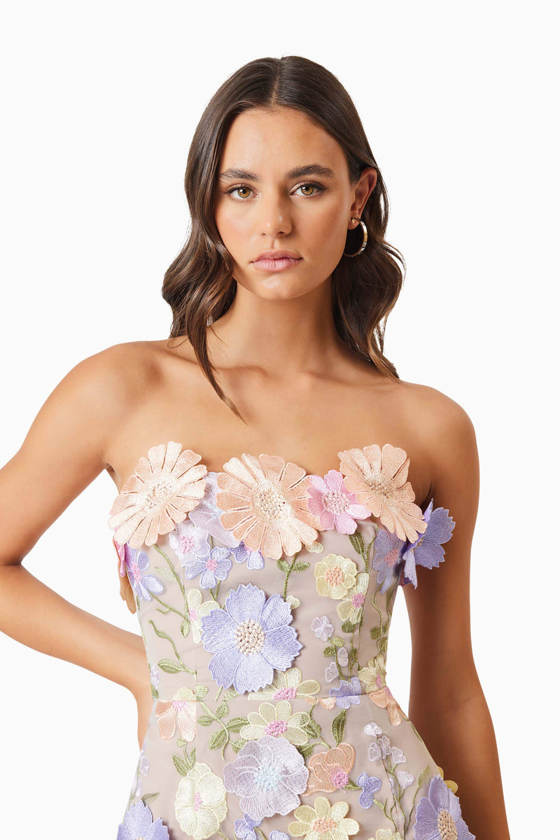 elliatt arabella mini dress Arabella Strapless Mini Dress In Pink