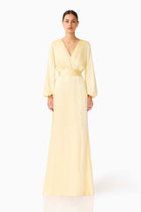 elliatt kai maxi dress Kai Long Sleeve Maxi Dress - Butter Yellow - XXL