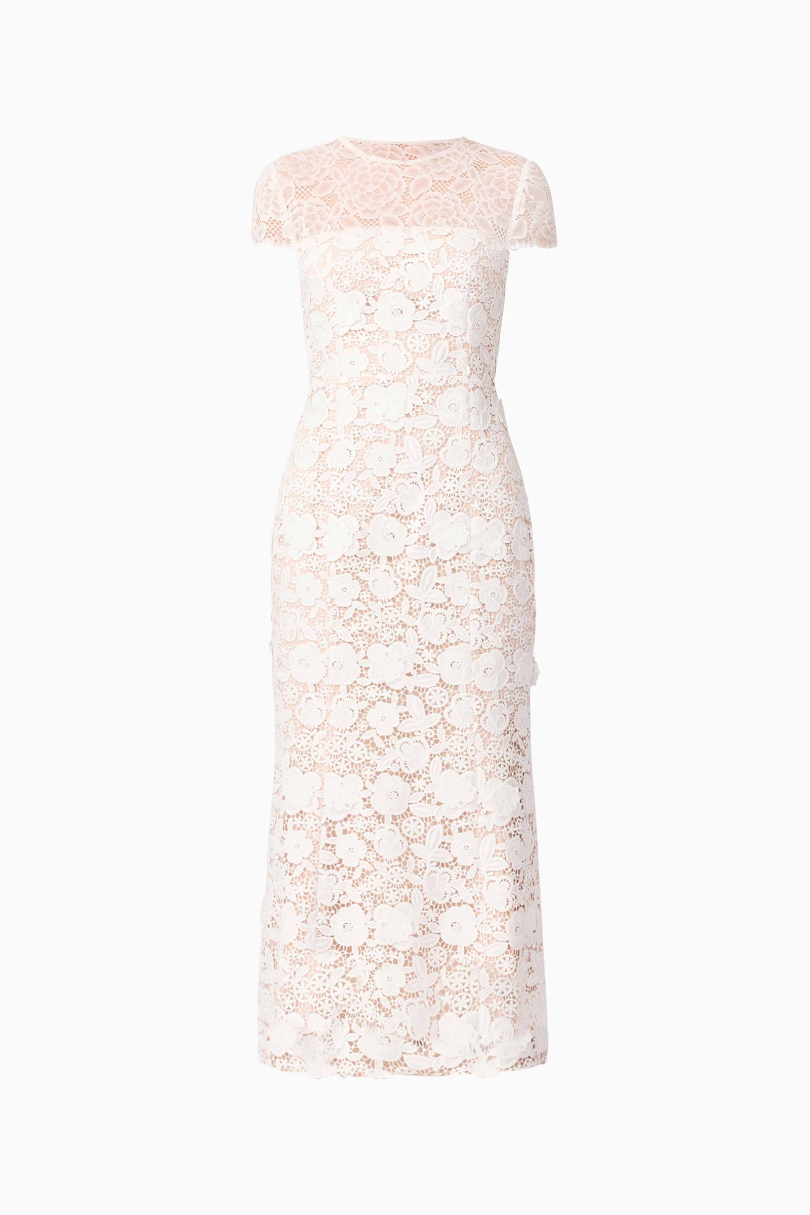 Margot Lace Maxi Dress in White – Elliatt