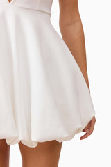 Fiona Halter Mini Dress in White