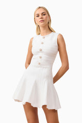 Fiona Mini Dress in White