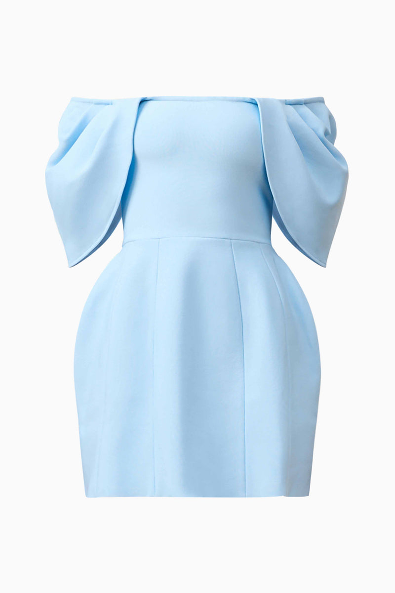 Fiona Off The Shoulder Mini Dress in Blue | diff Elliatt Fiona Off The Shoulder Mini Dress in Blue | diff Elliatt