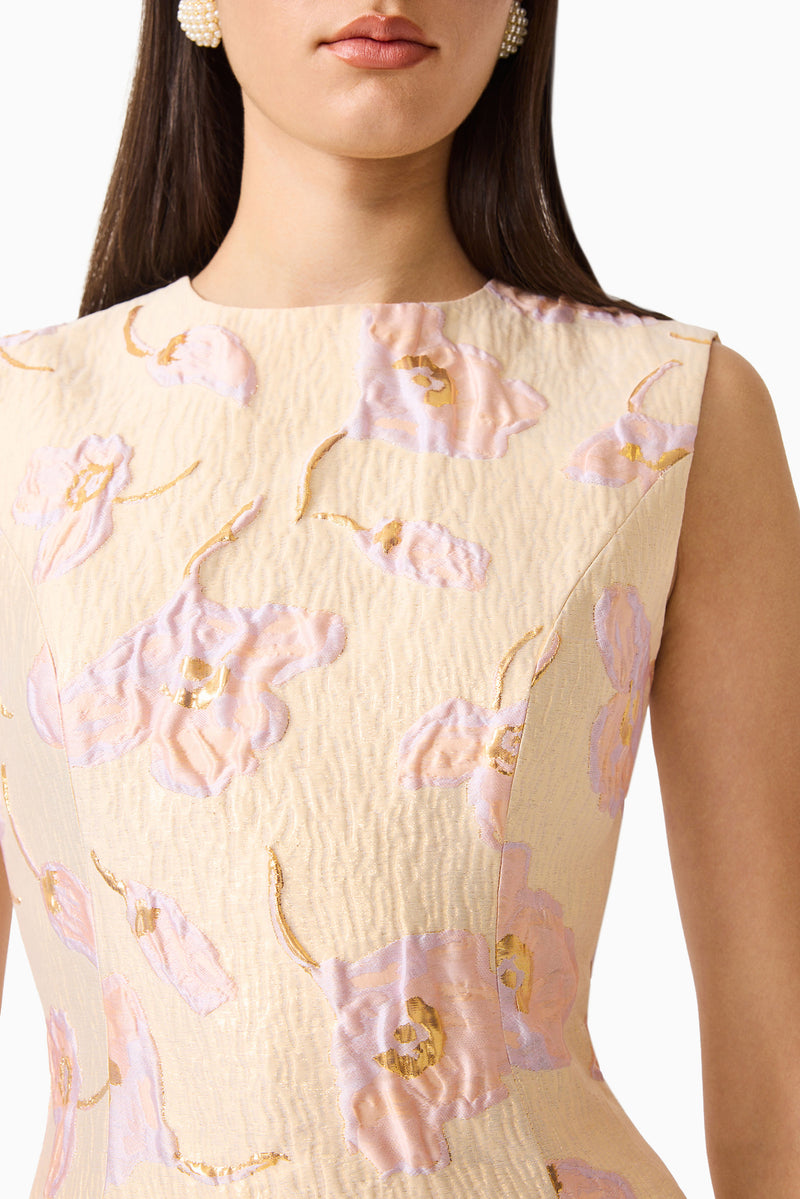 Carys A-Line Mini Dress in Cream – Elliatt