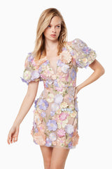 anthea mini dress Anthea Flora Mini Dress Green / X-Small