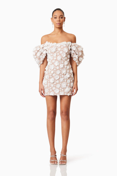 elliatt off the shoulder dress Ami Off The Shoulder Mini Dress in Blue  Elliatt