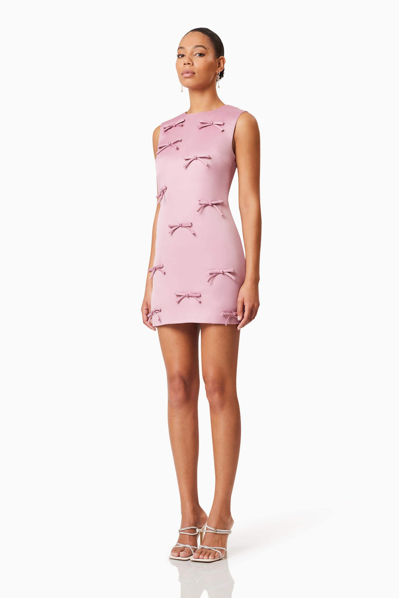 elliatt pink denim dress This Elliatt dress has the entire store obsessed The playful polka dots, the layered ruffles, the dreamy pinkit's the kind of statement dress that instantly makes the moment feel special. Perfect