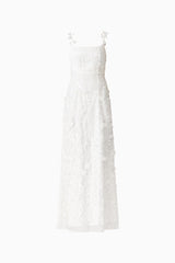 The Rina Gown in White ghost shot