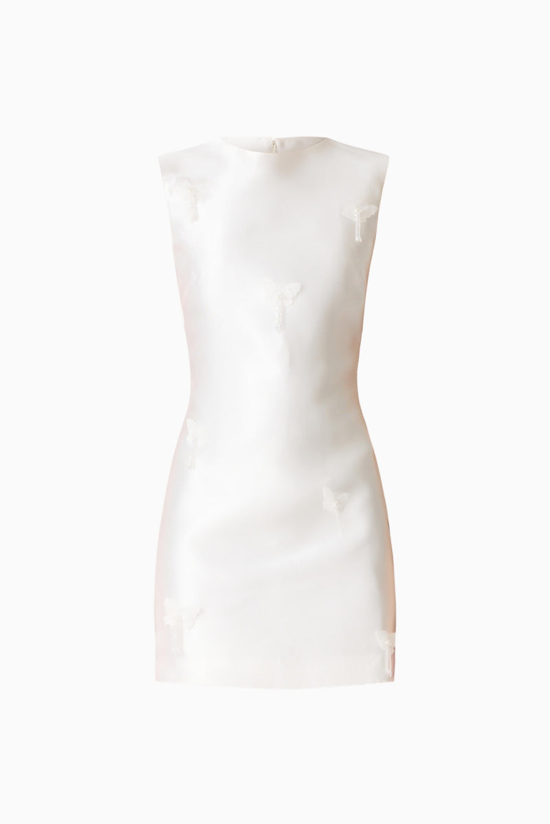 Tula Shift Mini Dress in White