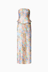 The Athea Gown in Floral ghost shot