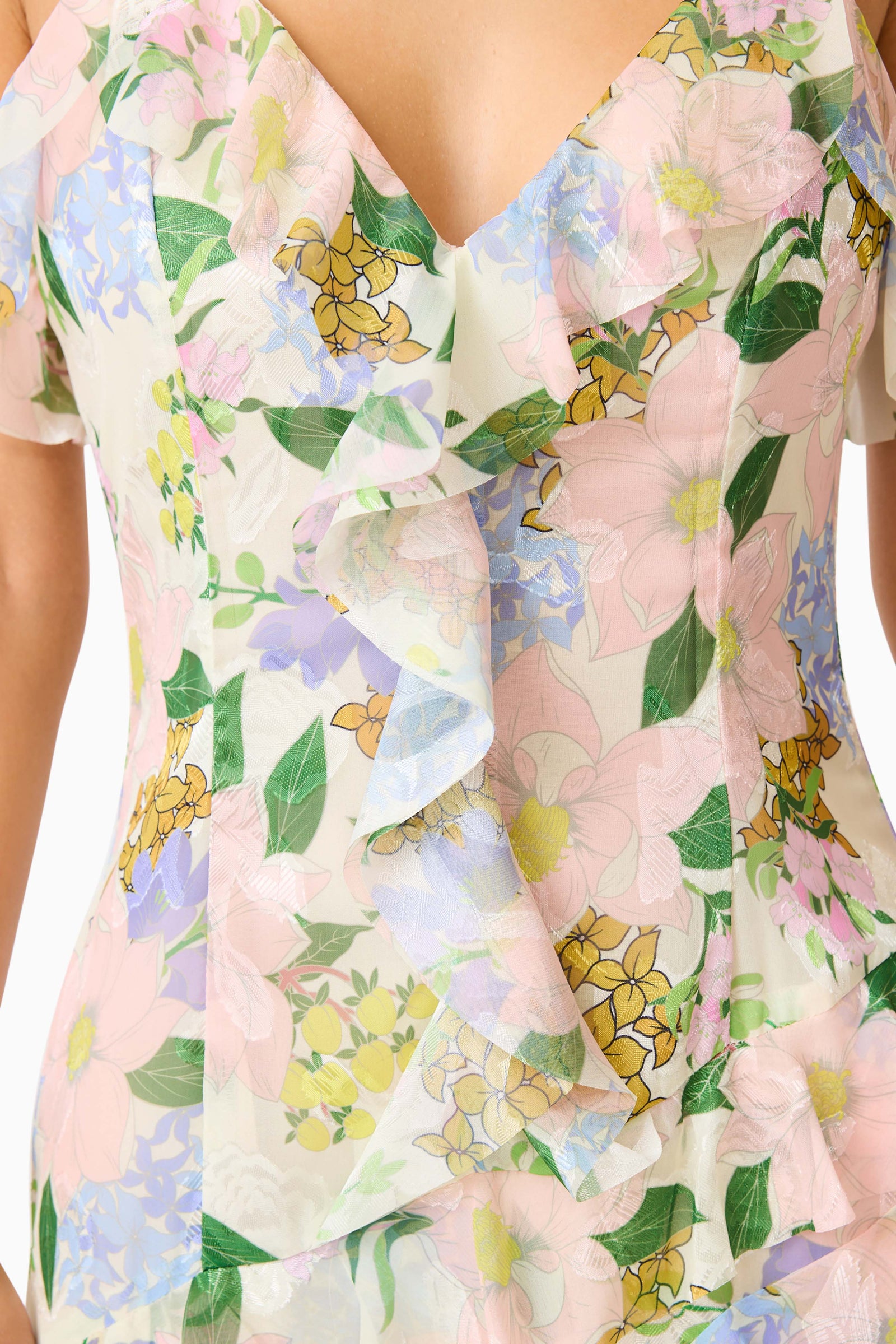Cosima Asymmetrical Gown In Florals Elliatt Cosima Asymmetrical Gown In Florals Elliatt