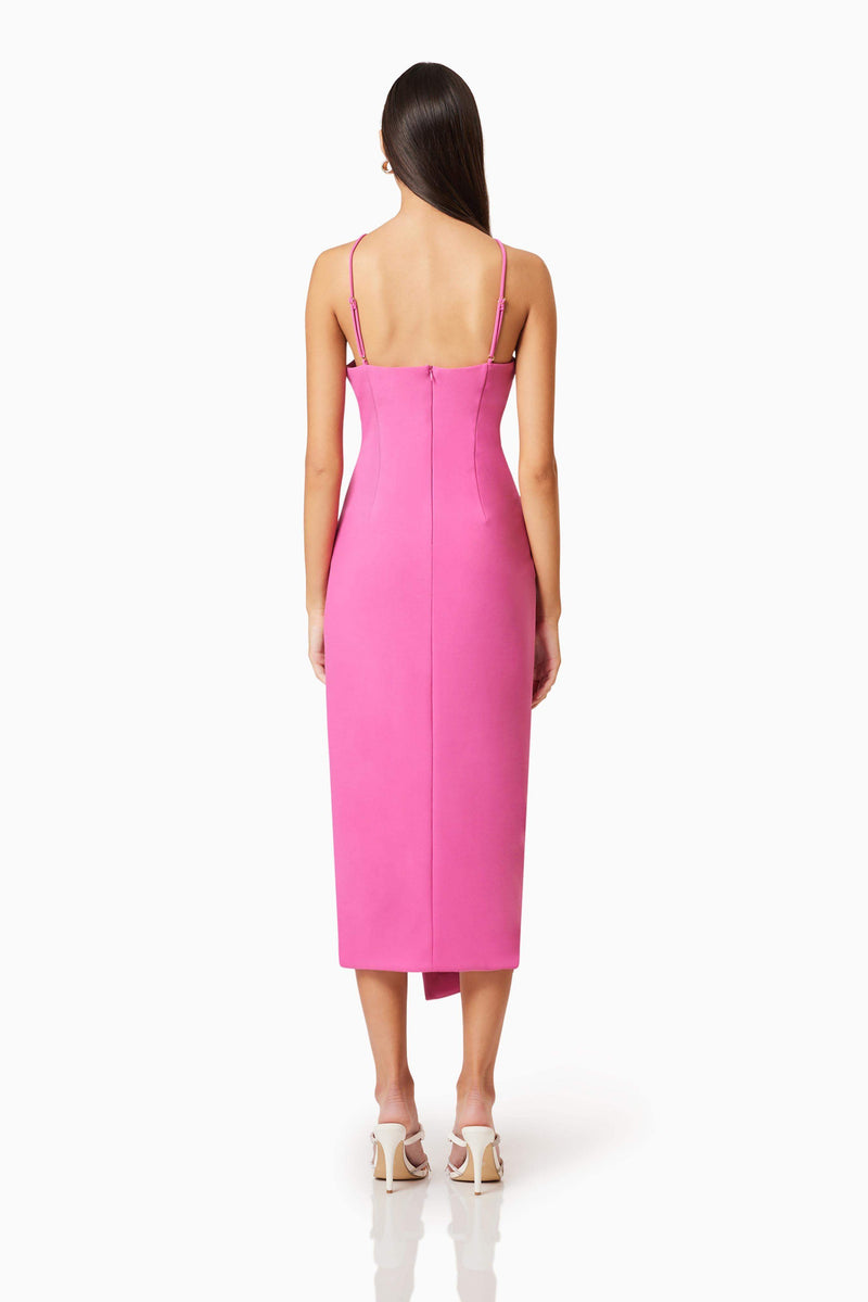 chantelle 3d midi dress in pink This pink dress deserves its own spotlight @elliatt , , Dress @elliatt Chantelle 3D Midi Dress in Pink, Heels @aminamuaddiofficial , , , , , #pinkdress #pinkdresscode #ootdreel #stylingreel