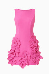 Janelle Mini Dress In Pink ghost shot