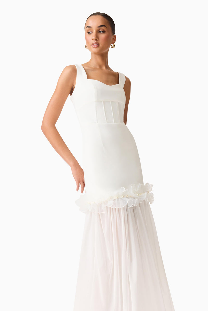 Sia Gown in White | Sweetheart Detachable Skirt Elliatt Sia Gown in White | Sweetheart Detachable Skirt Elliatt