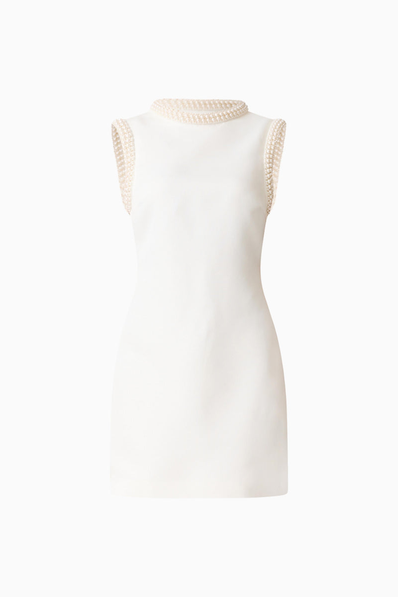 mini white shift dress Sia Shift Mini Dress in White