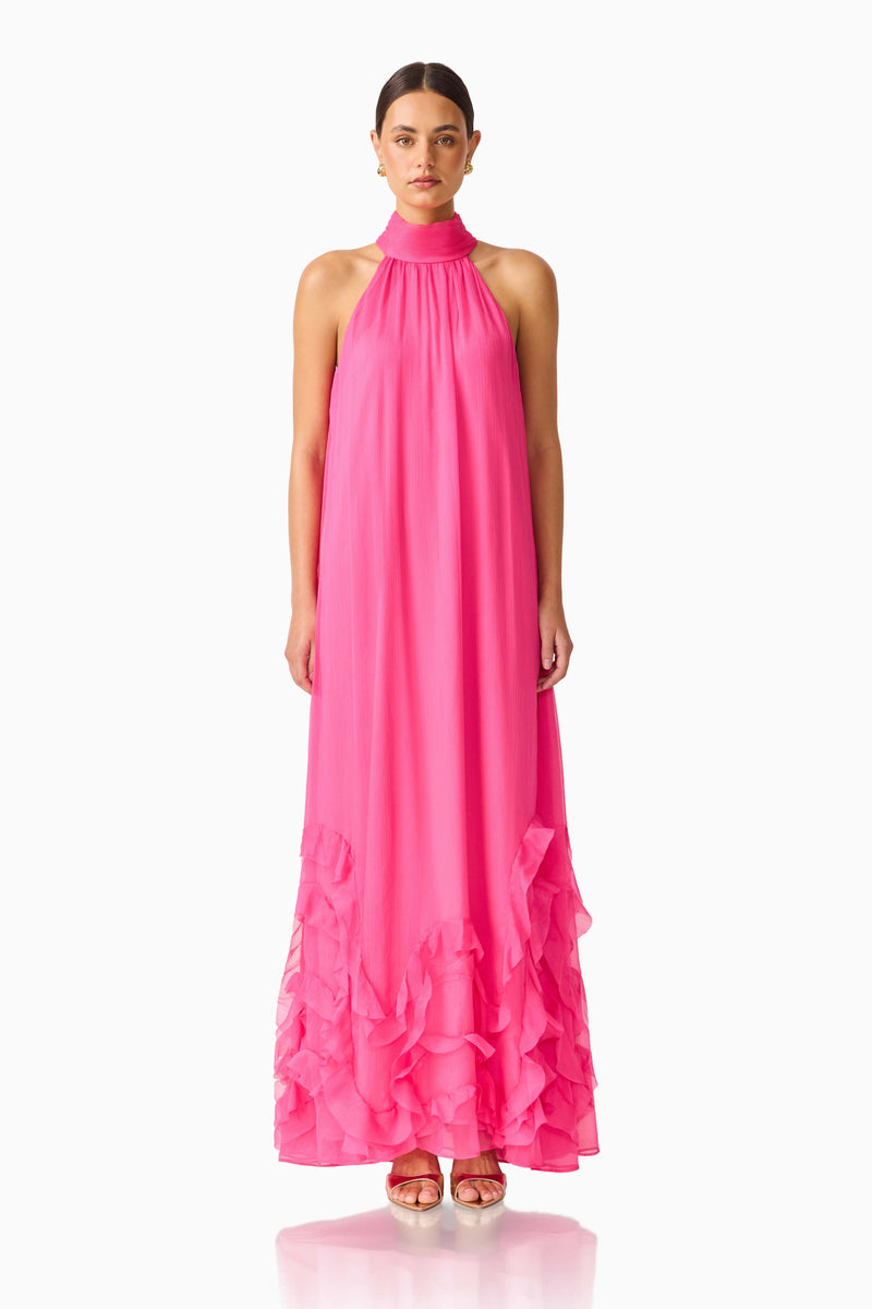 Carla Halter Gown - Pink - XL