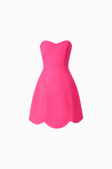 Noralyn Strapless Mini Dress in Pink ghost shot