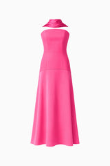 Noralyn Strapless Gown in Pink ghost shot