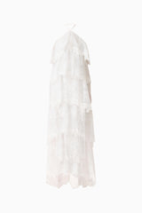 Evelin Lace Gown in White ghost shot 