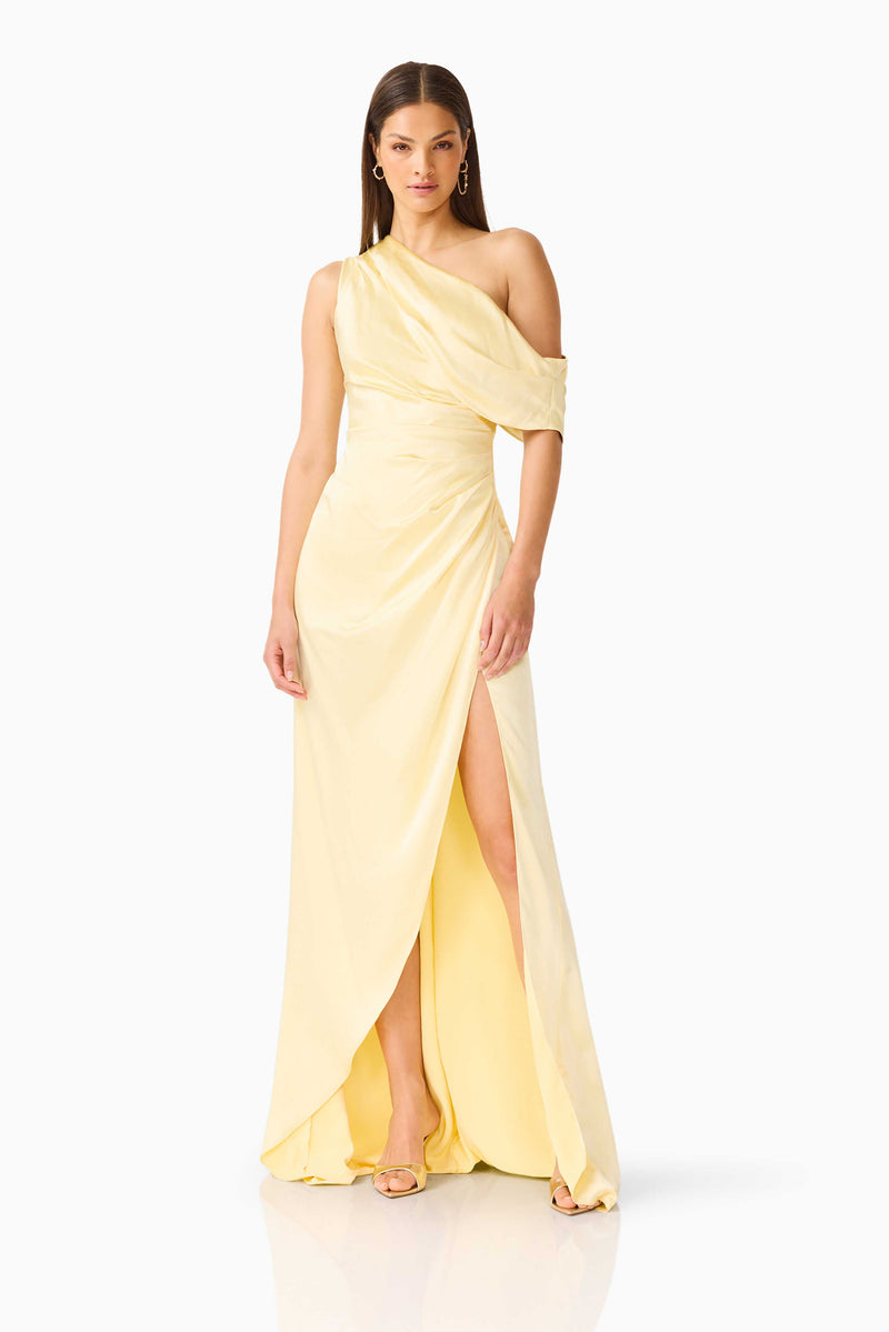 Isadora Off The Shoulder Gown - Butter Yellow - M - ELLIATT Isadora Off The Shoulder Gown - Butter Yellow - M - ELLIATT