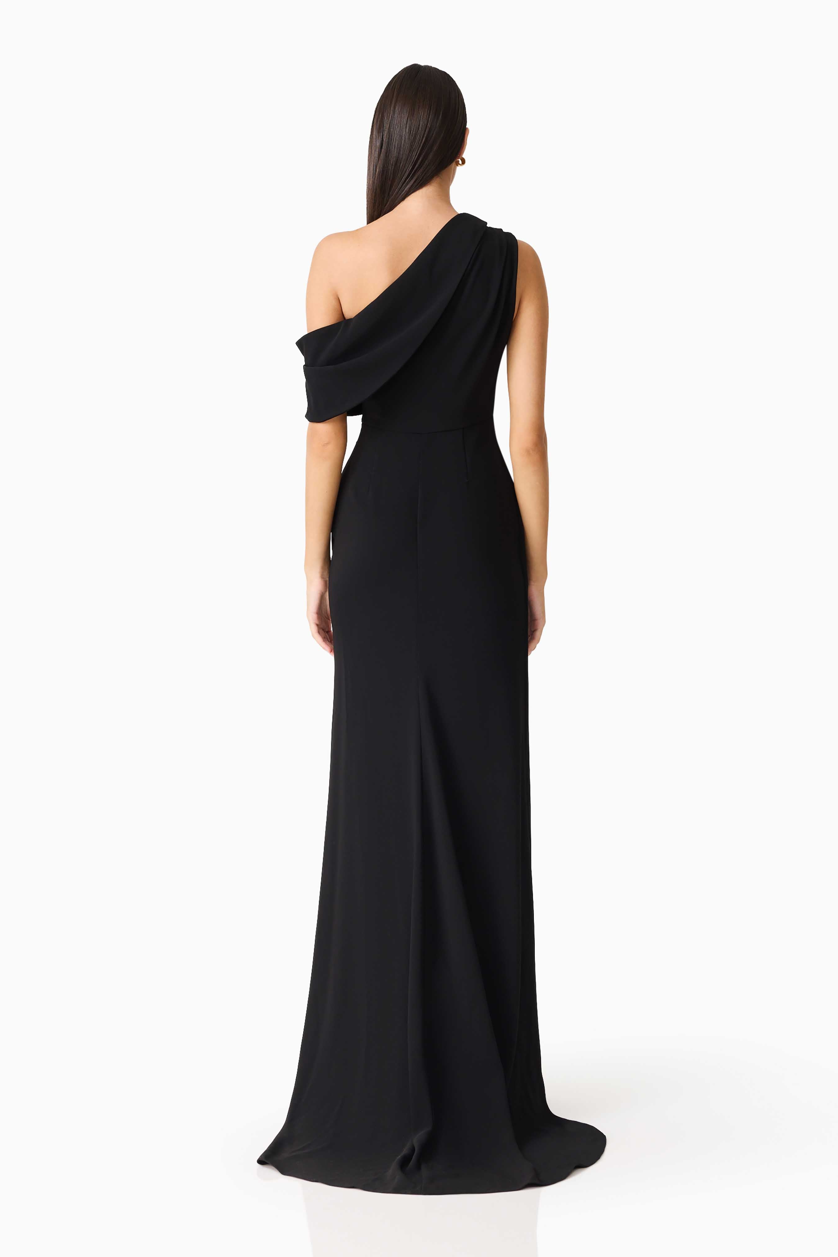 Isadora Floral Sequin One-Shoulder Gown