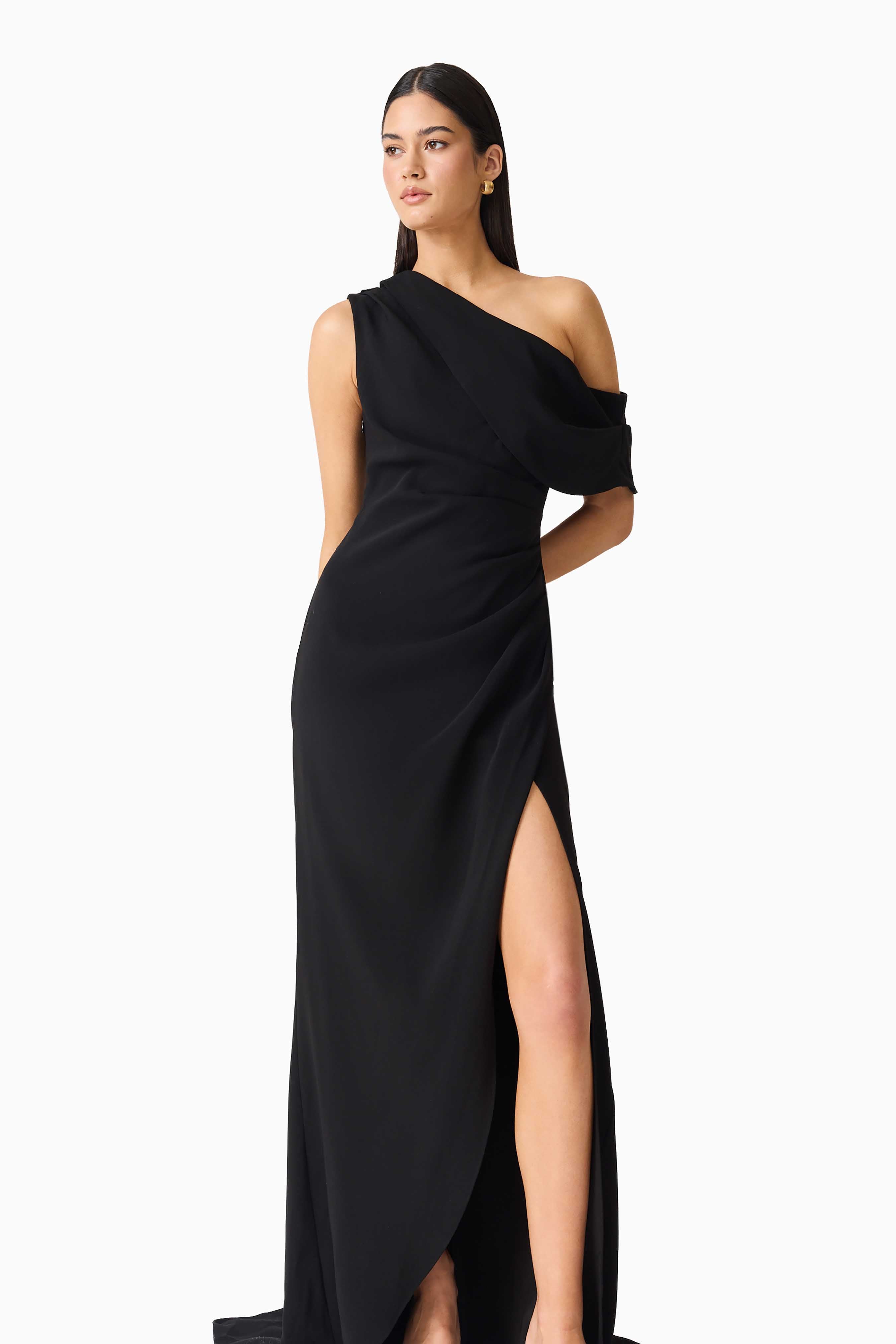 Isadora Off-Shoulder Beaded Bodycon Maxi Dress