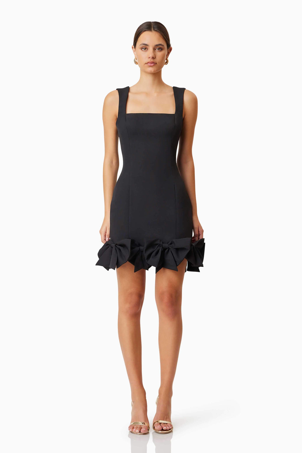 Kennedy Mini Bow Dress In Black Elliatt Kennedy Mini Bow Dress In Black Elliatt