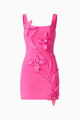 Ilaria Party Mini Dress in Pink ghost shot