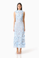 Selene Cocktail Midi Dress Blue – Elliatt
