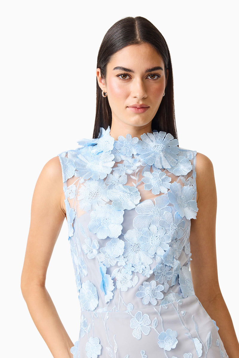 Selene Cocktail Midi Dress Blue Elliatt Selene Cocktail Midi Dress Blue Elliatt