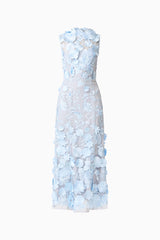 Selene Cocktail Midi Dress Blue