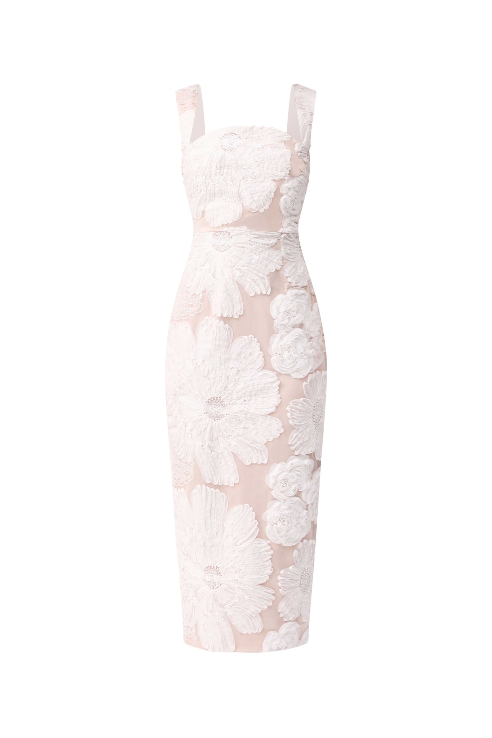 Roxana Midi Dress in White