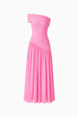 Jesselle Off The Shoulder Gown in Pink ghost shot