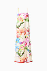 A-Line Maxi Dress in Floral Multi ghost shot