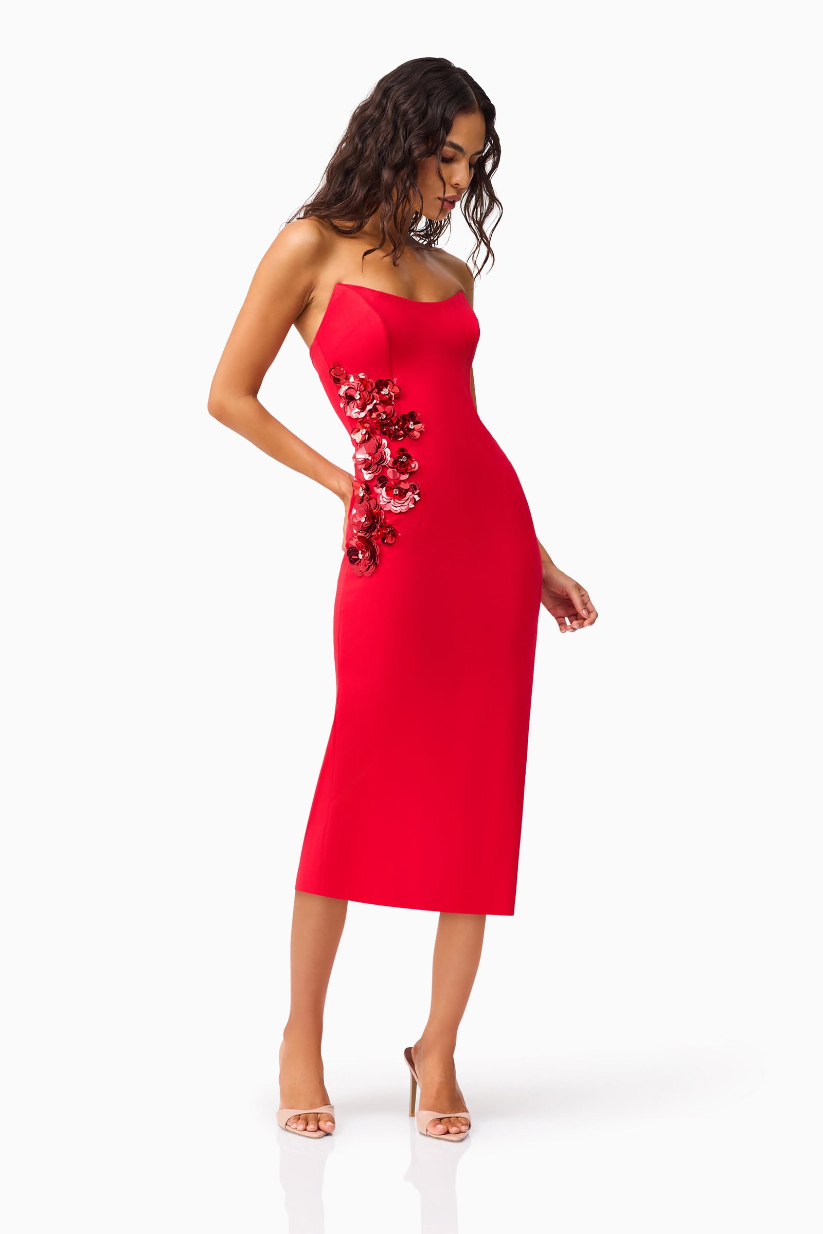princess polly baby blue dress Odd Muse The Ultimate Muse Strapless Dress - Red