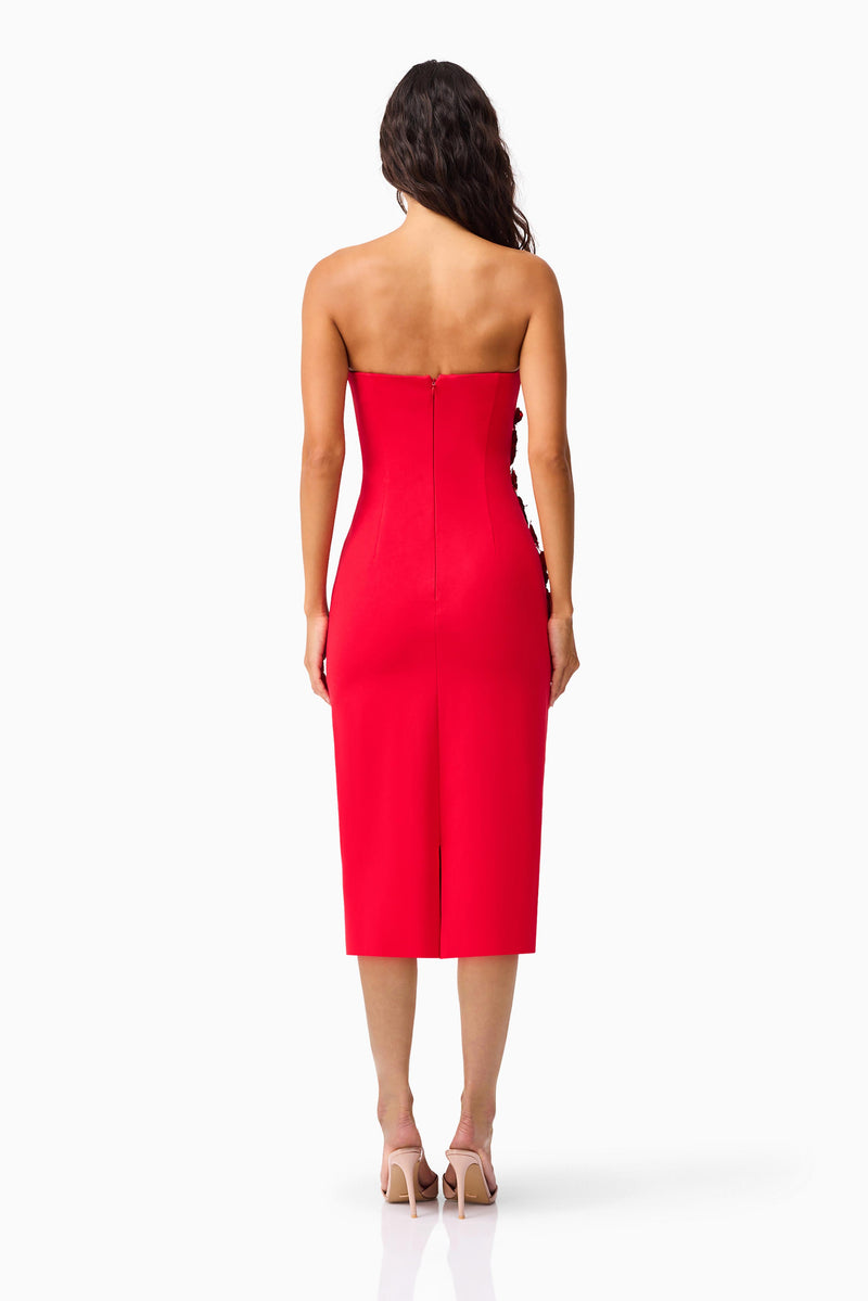 Yasmine Strapless Maxi Dress in Red | Bold & Elegant Elliatt Yasmine Strapless Maxi Dress in Red | Bold & Elegant Elliatt