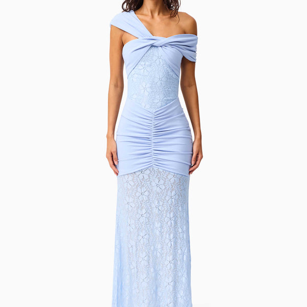 Valencia Lace Gown in Blue