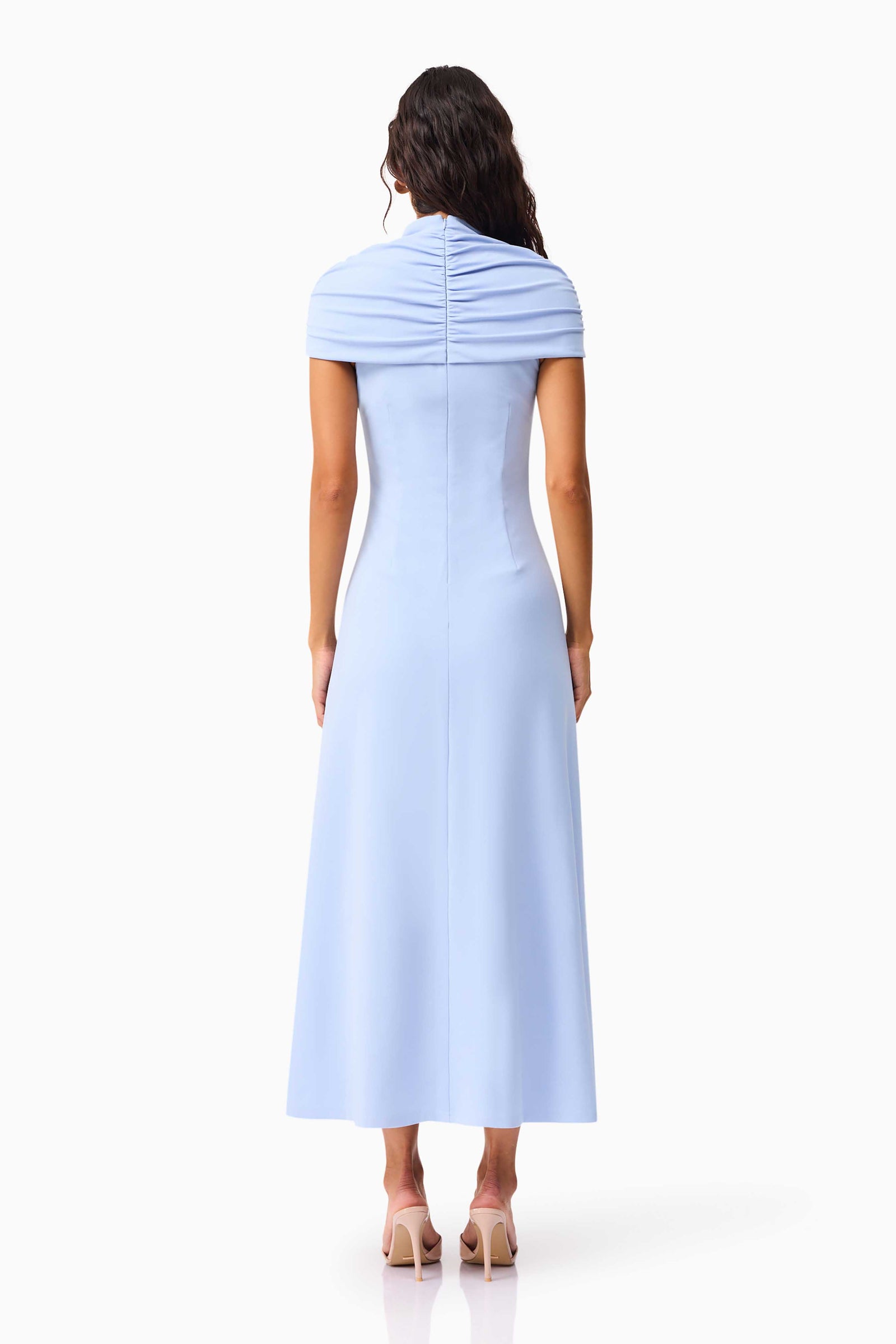 elliatt barcelona maxi dress Valencia High Neck Maxi Dress in Blue