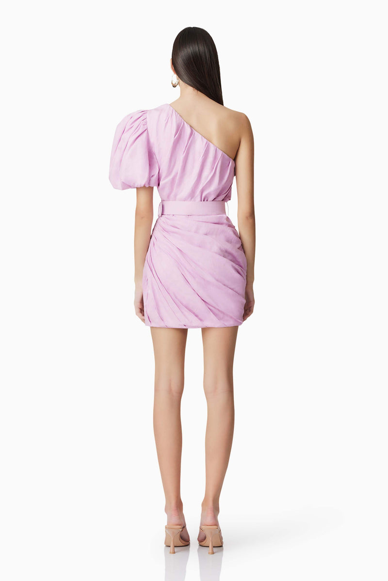 one dance asymmetrical mini dress plum Avenue Mini Dress
