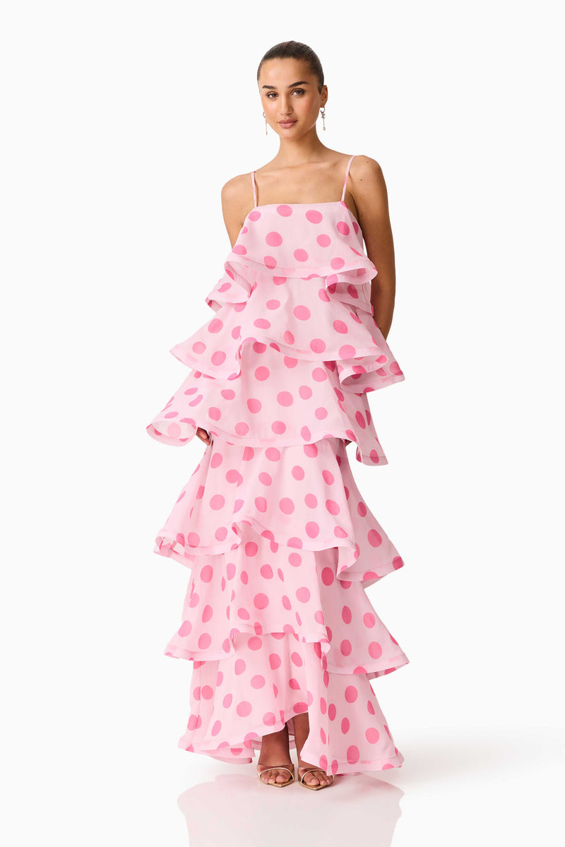 halite maxi dress in pink elliatt Halite Maxi Dress The RiverLane