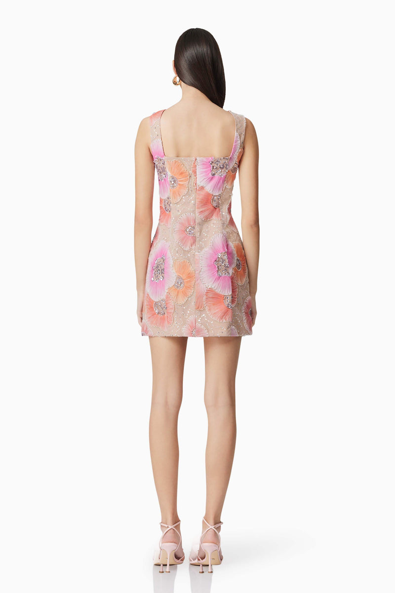brittany floral midi dress in pink Ro's Garden Brittany Midi Dress