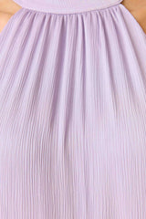 Varella Halter Gown in Purple with textured satin detailing shot