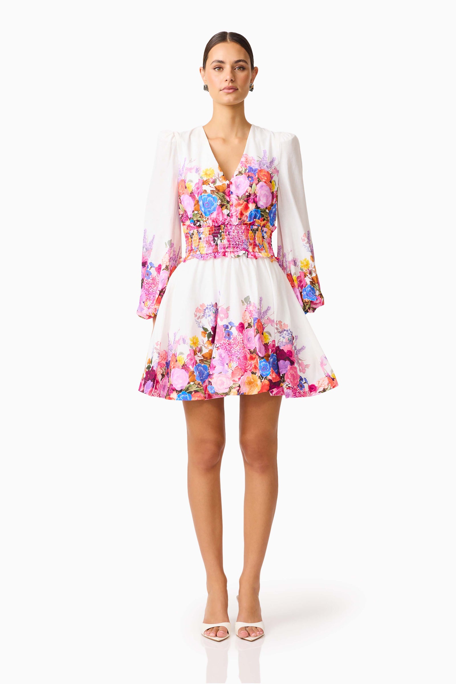 ombre long sleeve tilly dress Alice Long Sleeve Mini Dress - Ombre Floral - XXS